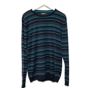 Cello Men’s long sleeve striped sweater Large